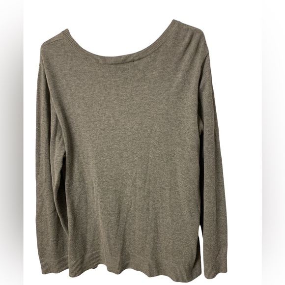 Blinged out Christopher & Banks dogs Christmas sweater petite P/XL gray - Picture 3 of 6